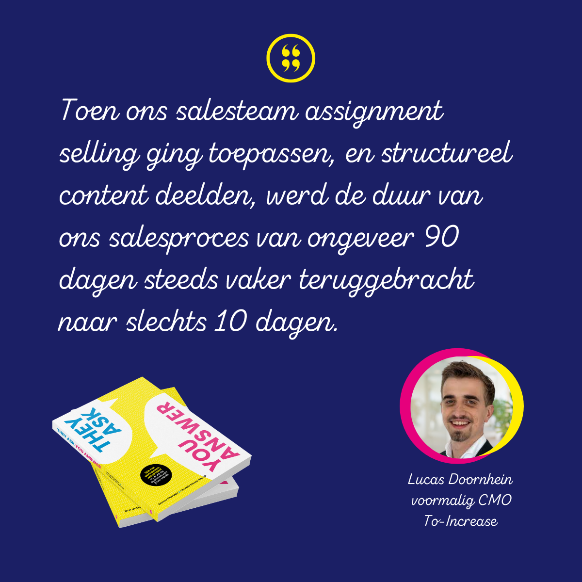 They Ask You Answer NL quote Lucas Doornhein