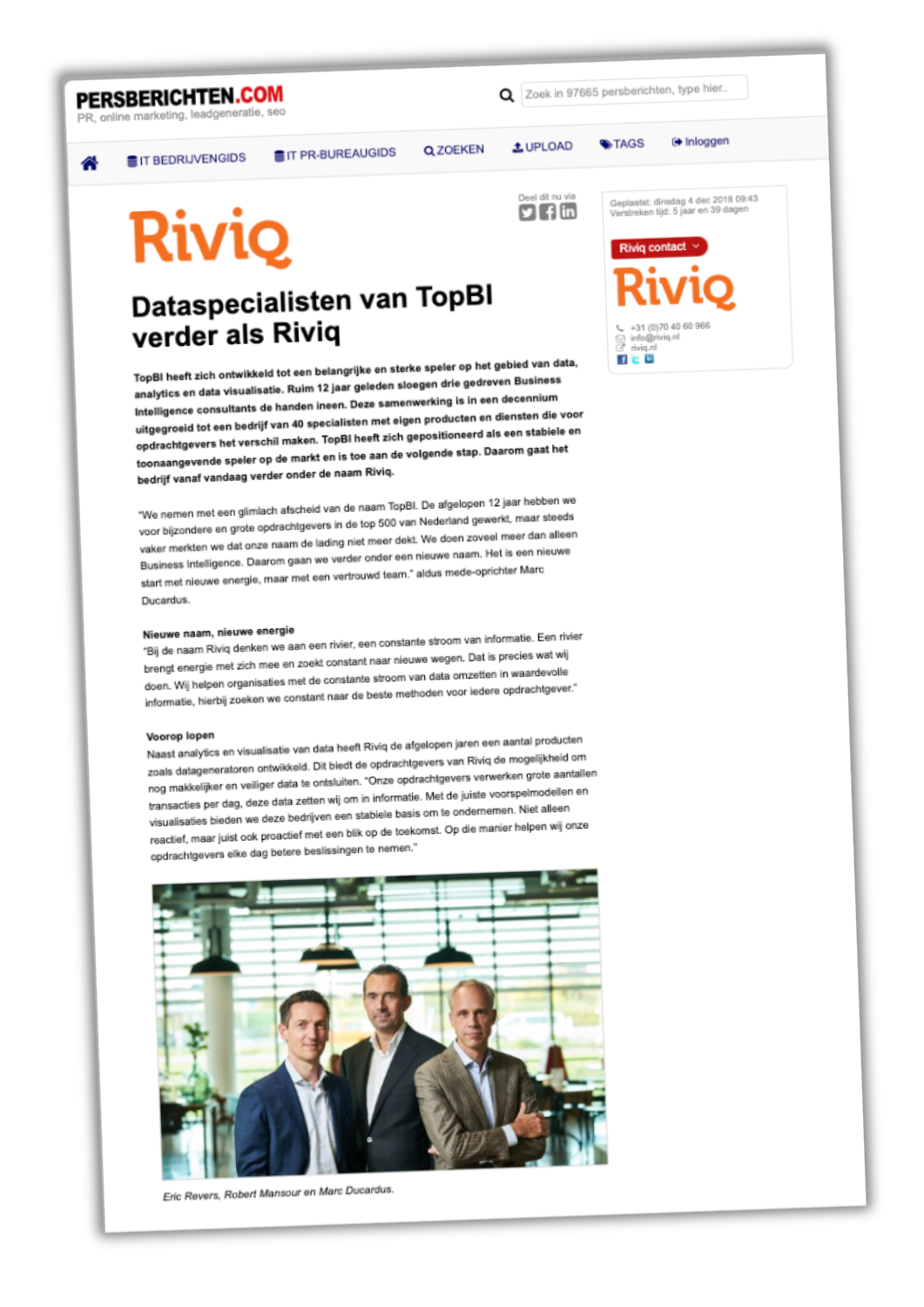 riviq persbericht